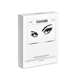 EUASOO Magnetic Eyelashes, Magnetic Eyeliner and Eyelashes Kit